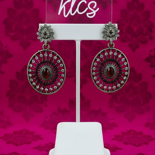 Ruby Petal Earring