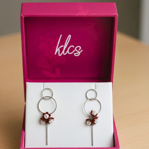Scarlet Bloom Earring