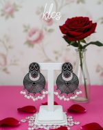 Silver Mist Pearl Earring