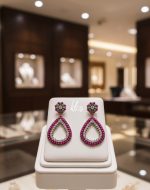 Teardrop dangler earrings