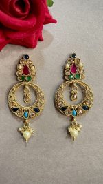 Kanika Gold Earrings - Image 2