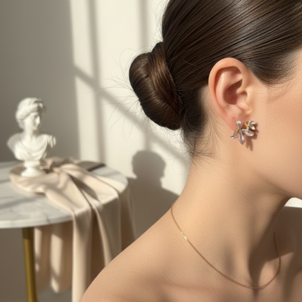 Eternal Glow Two-Tone Studs