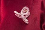 Rose Sparkle Infinity Claw Clip