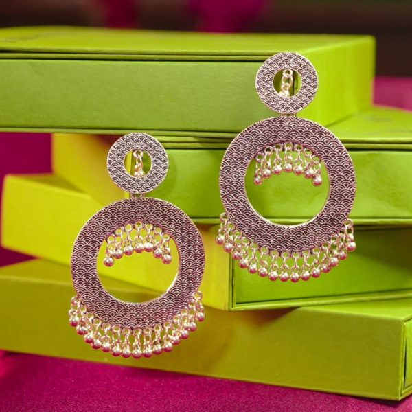 Oversized Silver Filigree Halo Earrings