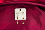 Circular Pearl Drop Earrings