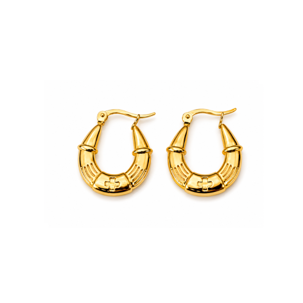 Classic Hoop Charm Earrings