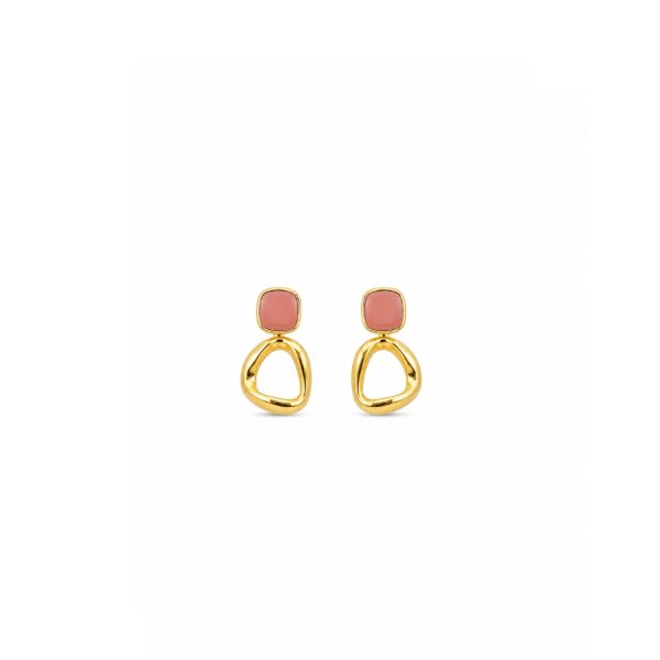 Blush Geometric Stud Earrings