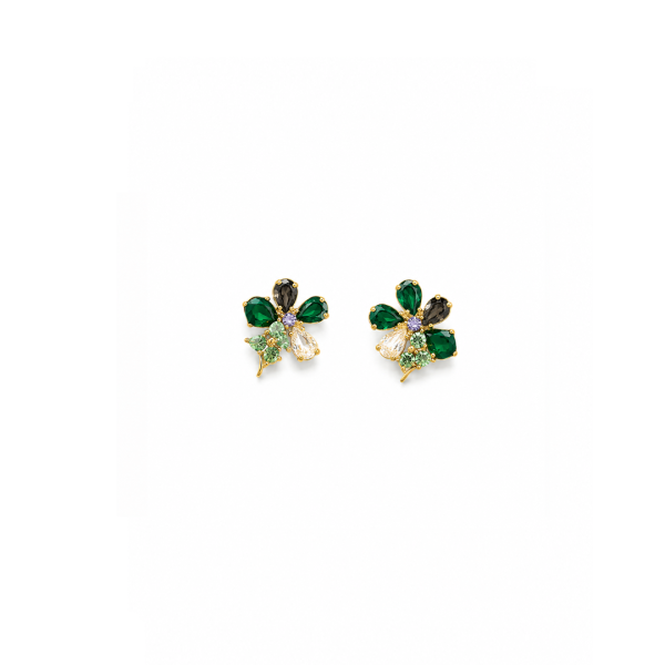 Emerald Blossom Studs