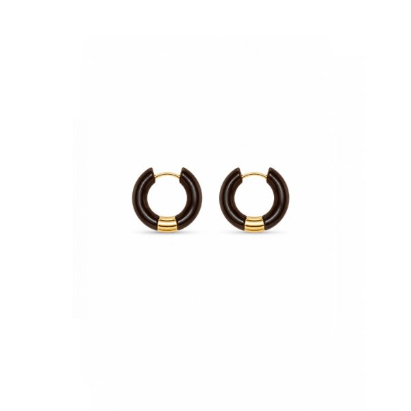 Espresso Hoop Earrings
