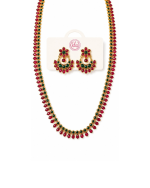Ruby Green Stone Set