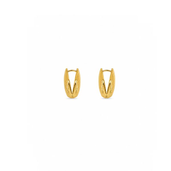 Layered V Hoop Earrings