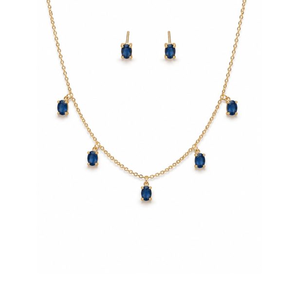 Blue Stone Jewellery Set