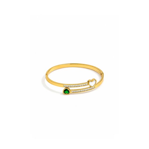 Emerald Heart Bangle