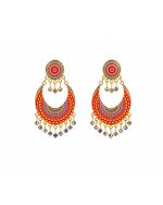 Vibrant Chandbali Earrings