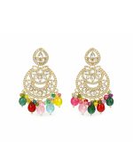 Colourful Chandbali Earrings