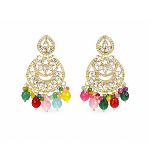 Colourful Chandbali Earrings