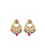 Multicolour Chandbali Earrings