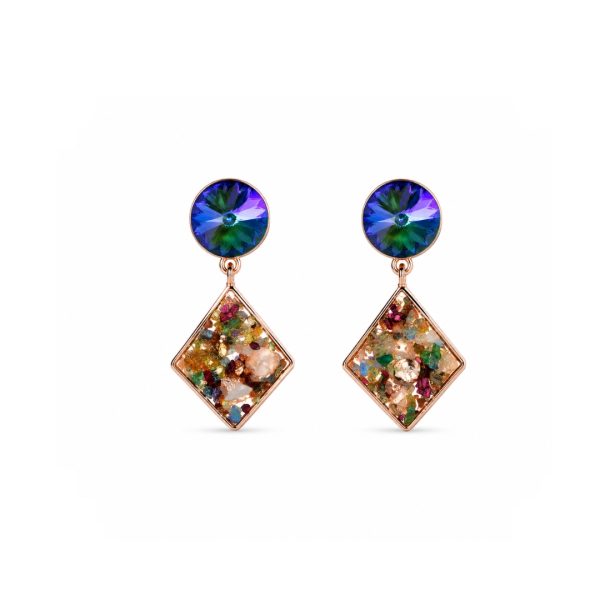 Crystal Diamond Earrings