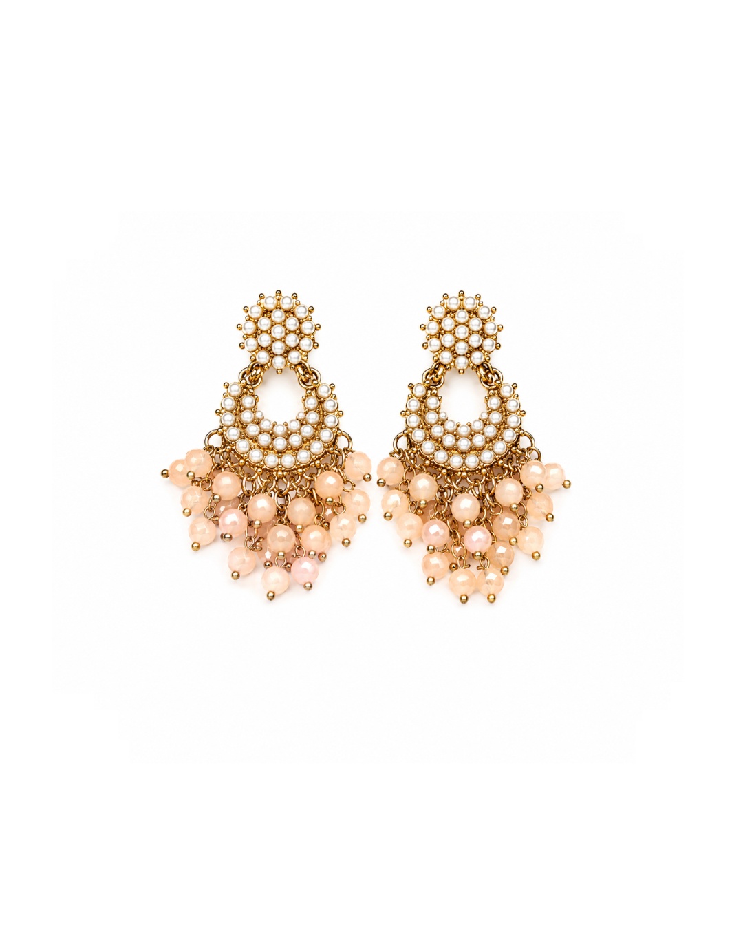 earrings_200kb(2) Pearl Blossom Chandeliers - Image 1