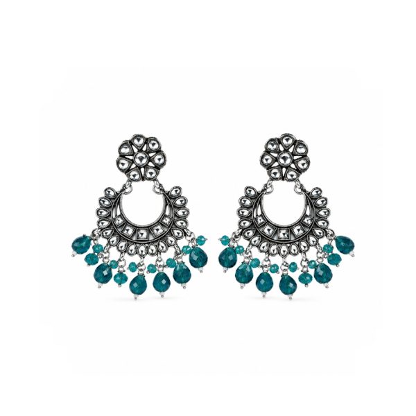 Blue Bead Earrings