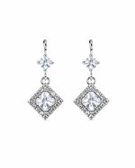 Crystal Diamond Drop Earrings