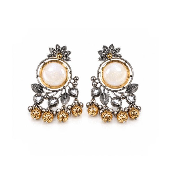 Moonstone Gold Earrings