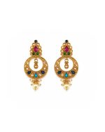 Multicolour Pearl Chand Earrings
