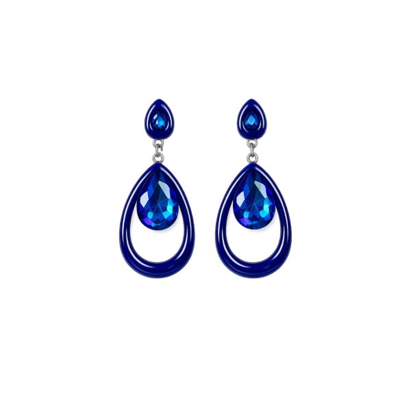 Blue Teardrop Earrings