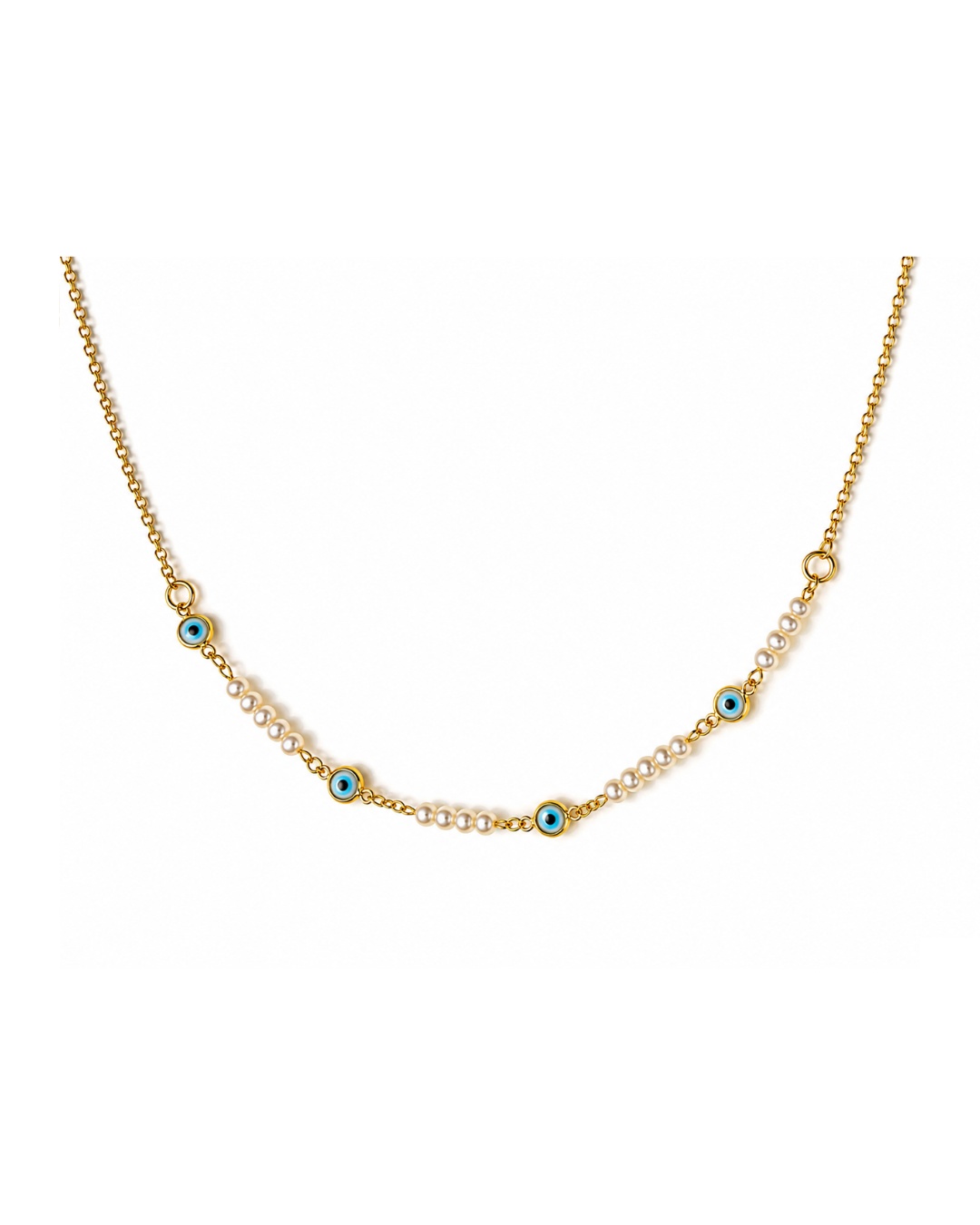 evil_eye_necklace_blue_200kb Pearl Evil Eye Necklace - Image 1