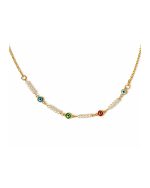 Pearl Evil Eye Necklace - Image 2