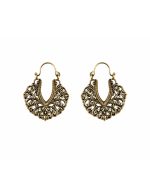 Antique Filigree Hoop Earrings