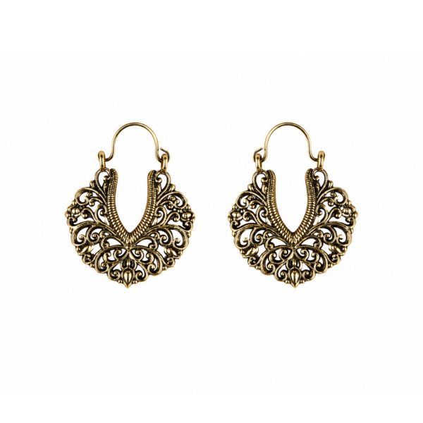 Antique Filigree Hoop Earrings