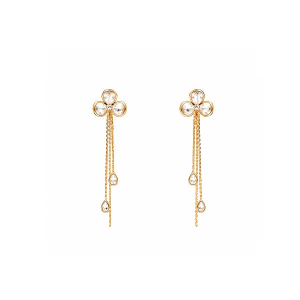 Floral Chain Drop Earrings