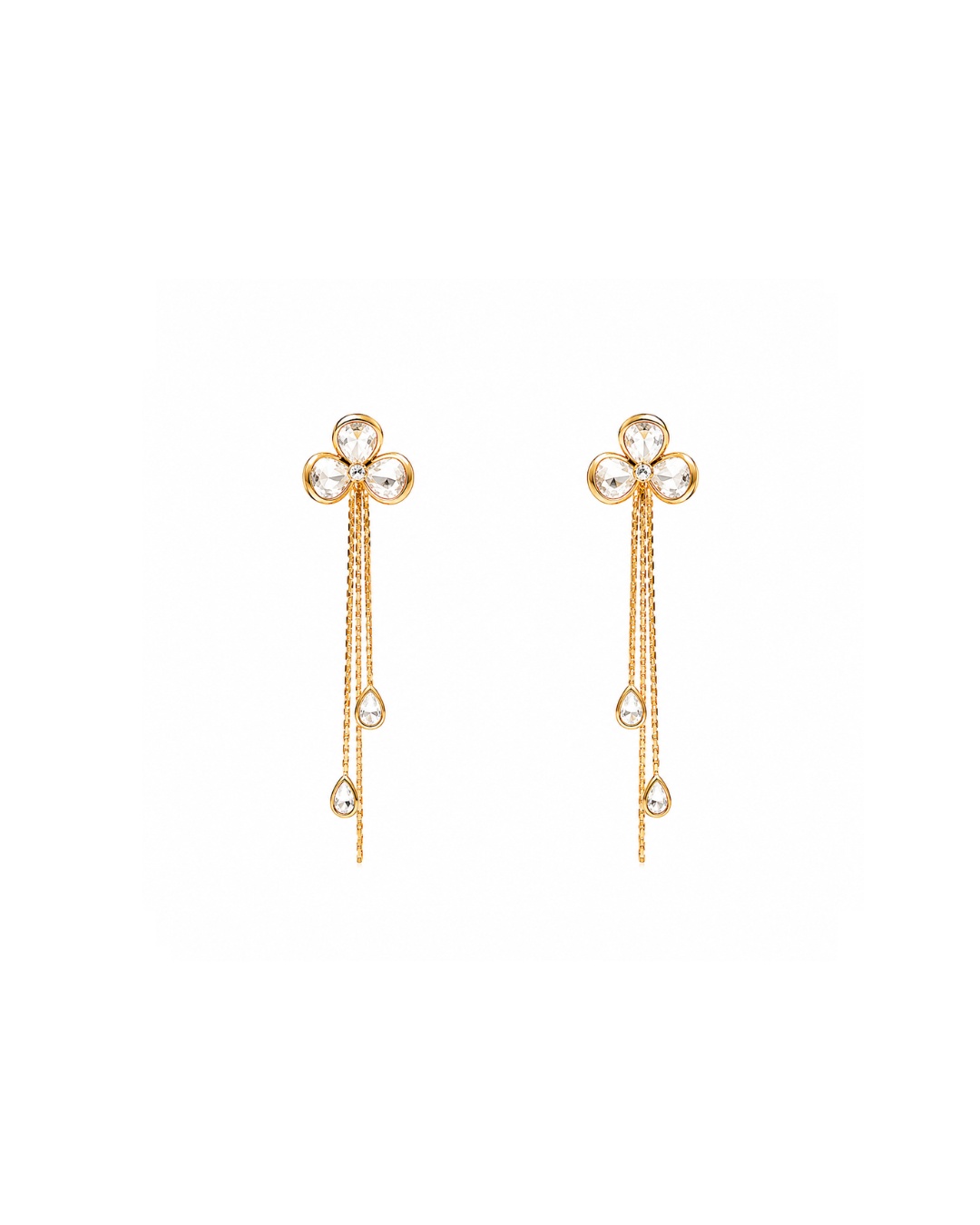 floral_chain_earrings_200kb Floral Chain Drop Earrings - Image 1