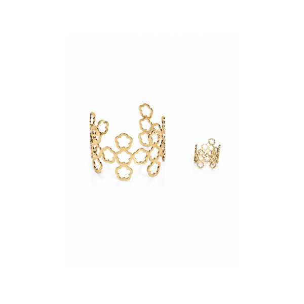 Golden Flower Cuff