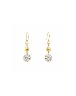 Geometric Crystal Drop Earrings