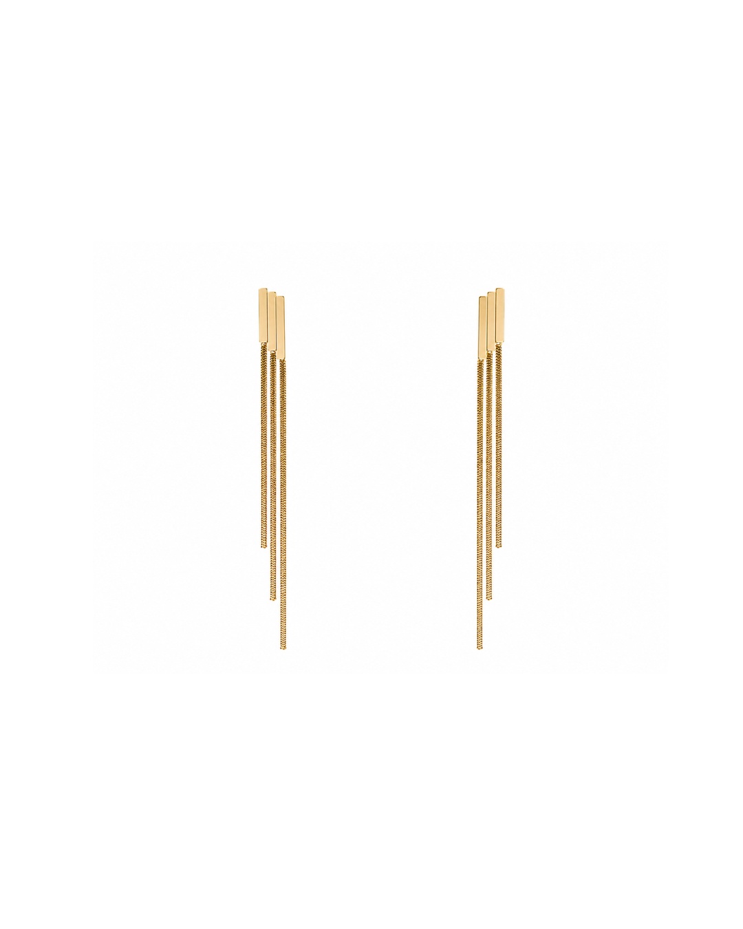 gold_chain_earrings_website_200kb Golden Chain Tassel Earrings - Image 1