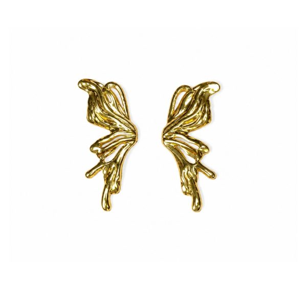 Gold Butterfly Earrings