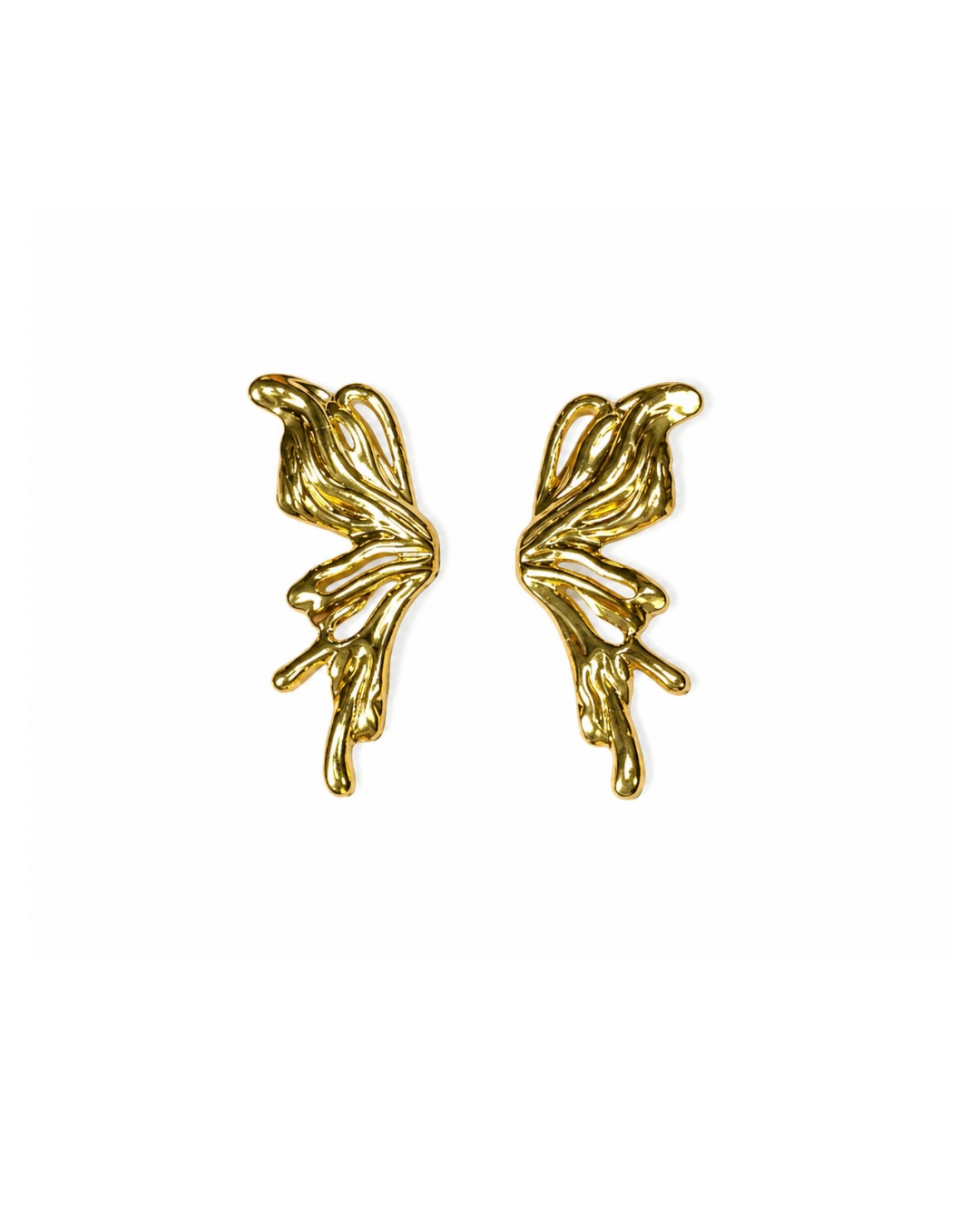 gold_earrings_200kb(2) Gold Butterfly Earrings - Image 1