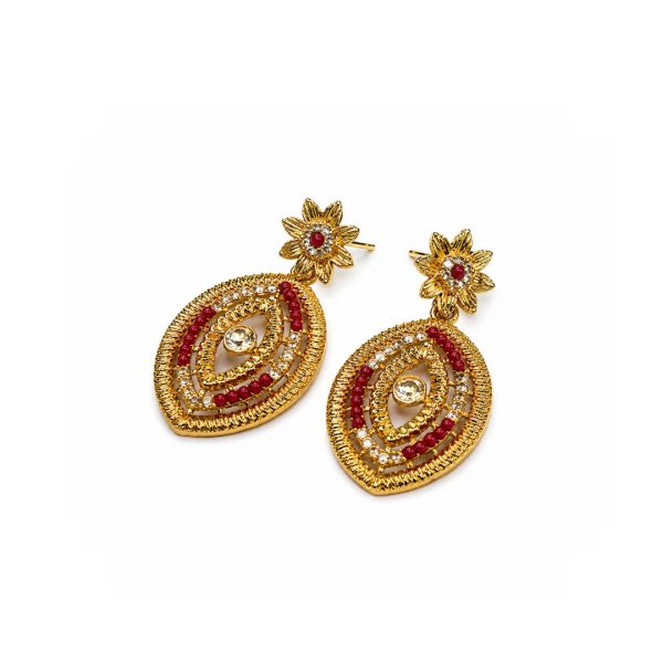 Gold Floral Earrings