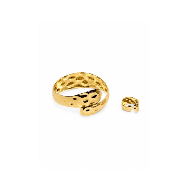 Hammered Gold Cuff