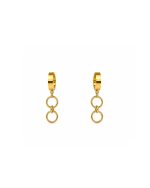 Gold Link Hoop Earrings