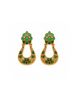 Green Teardrop Earrings