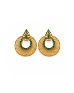 Green Stone Chand Earrings