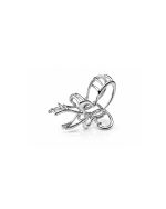 Silver Butterfly Claw Clip