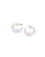 Iridescent Hoop Earrings