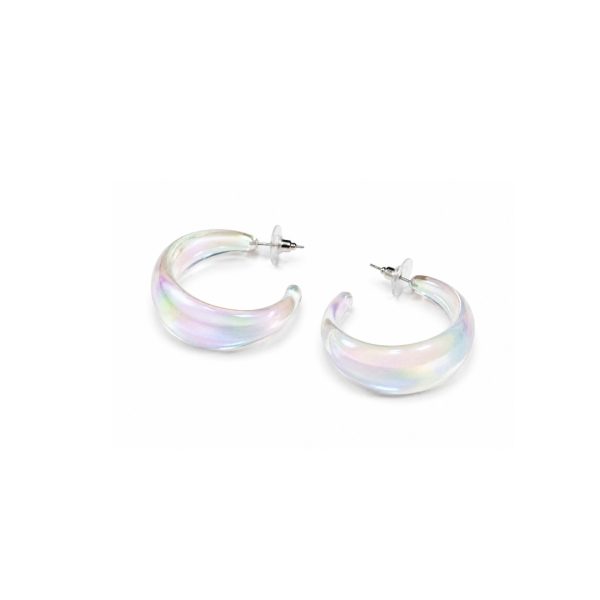 Iridescent Hoop Earrings
