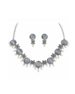 Grey Pearl Jewellery Set