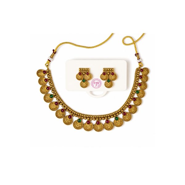 Temple Coin Necklace Set