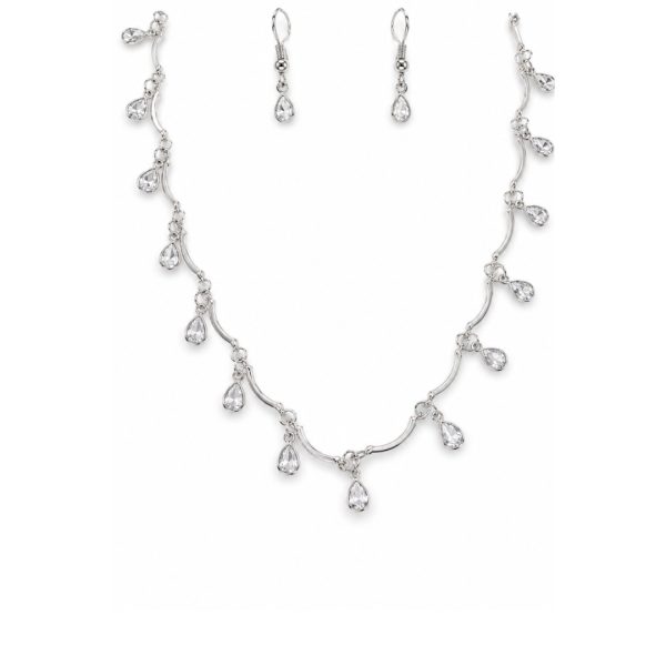 Silver Teardrop Jewellery Set